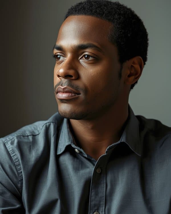 Professional looking forward with confidence